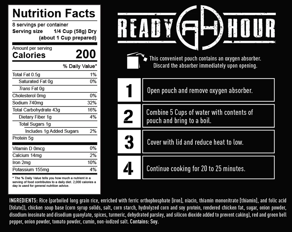 Ready Hour Southwest Rice Individual Pack (8 servings) - Image 3